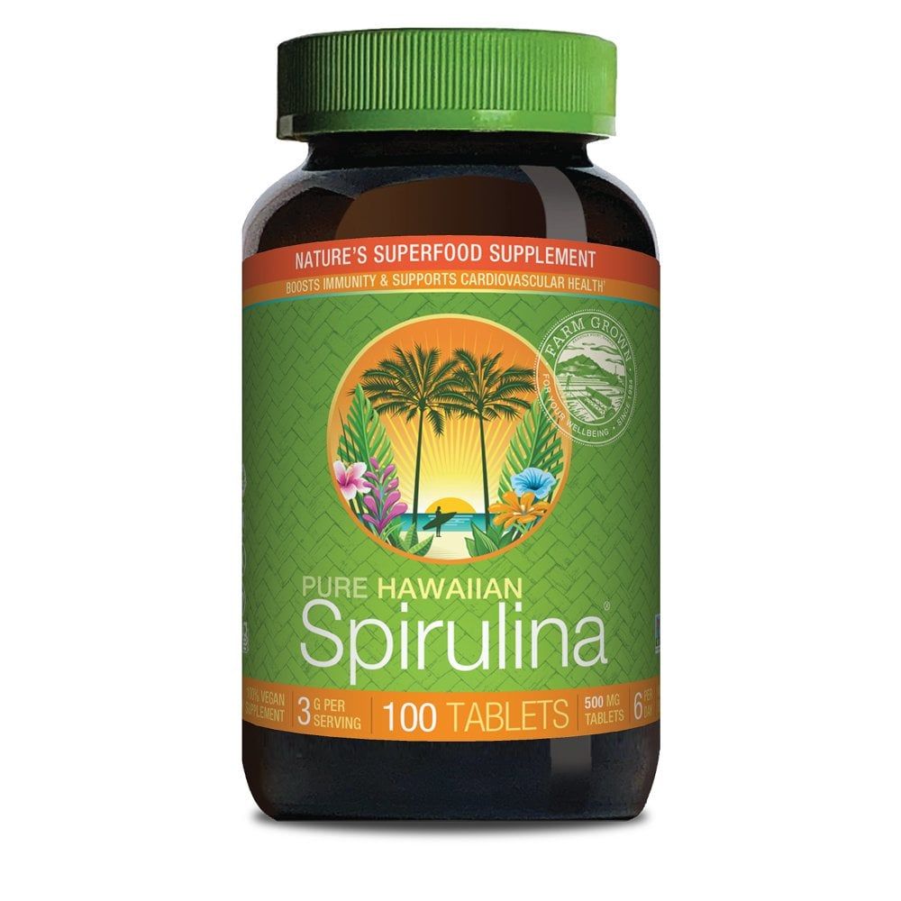 NOW HAWAIIAN SPIRULINA <br> Хавајска спирулина 500мг, 100 таблети