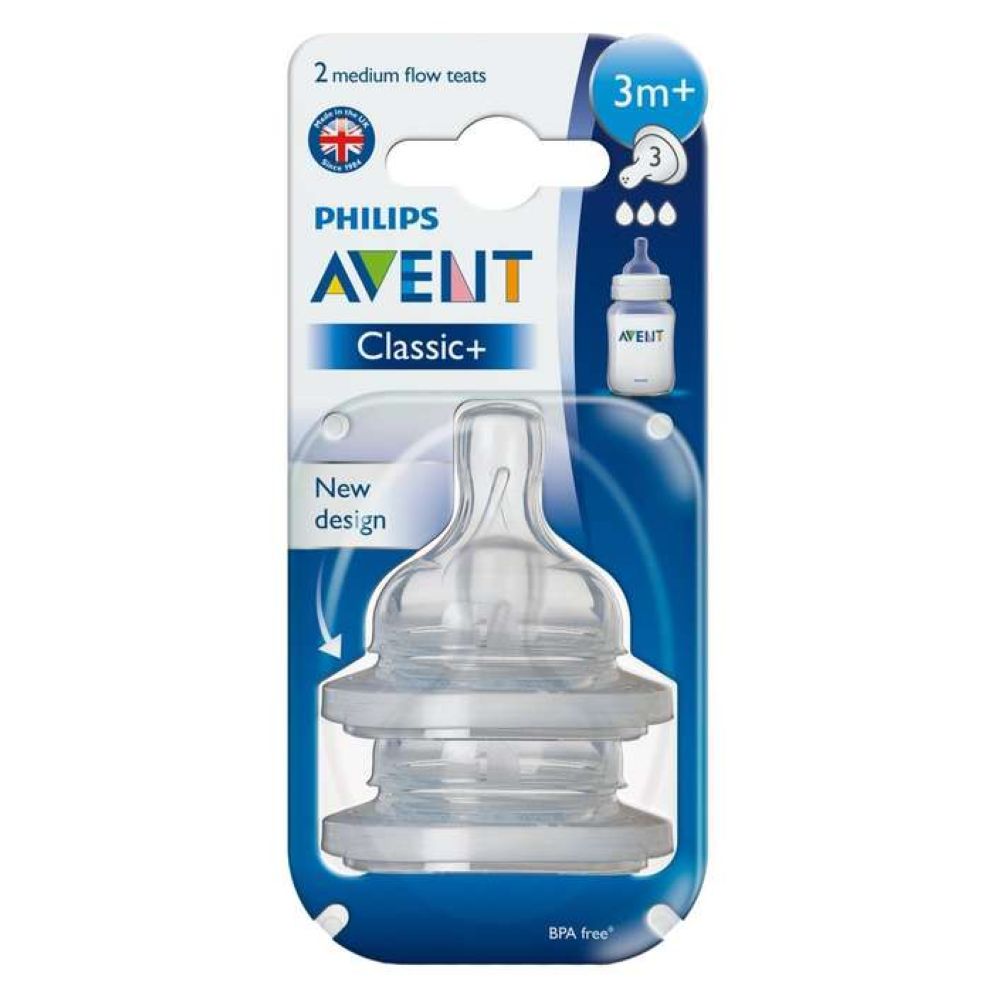 PHILIPS AVENT ANTI-COLIC TEAT <br> Цуцла со анти-колик систем, за 3+ месеци