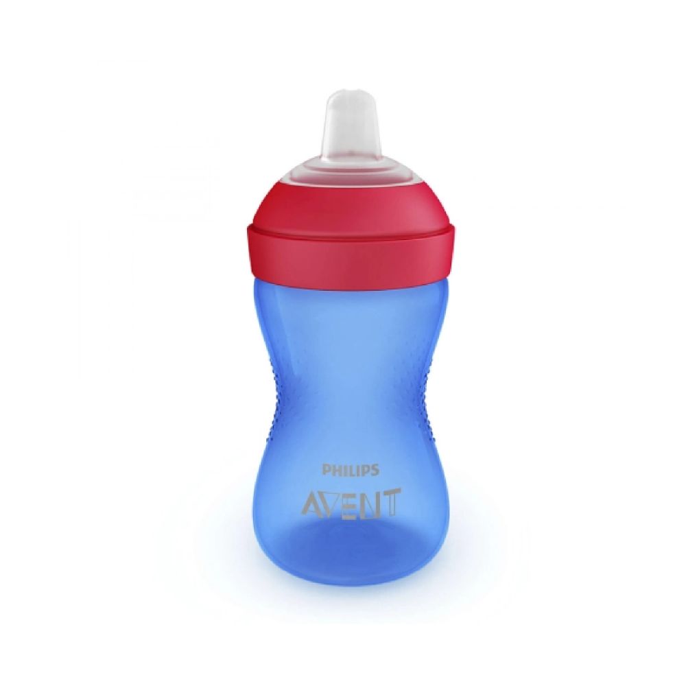 PHILIPS AVENT SOFT, BITE-RESISTANT SPOUT CUP <br> Пластична чаша со меко клунче, за 9+ месеци, 300мл, сина