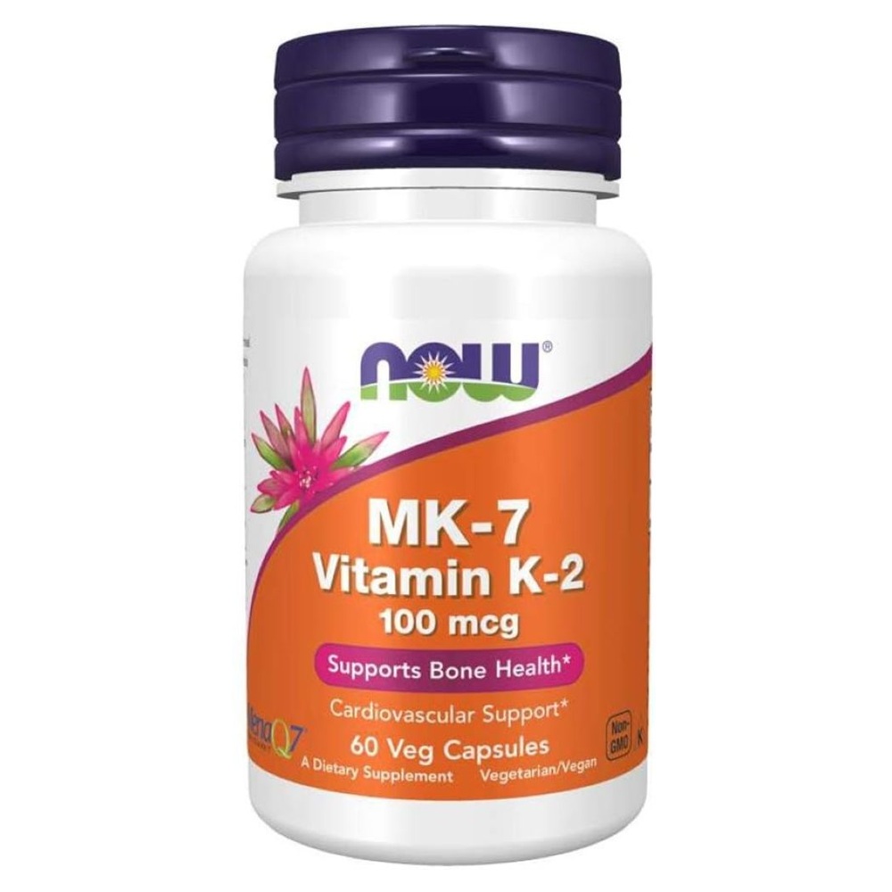 NOW MK-7 VITAMIN K2 <br> Витамин К-2 ( MK-7) 100 мкг, 60 капсули