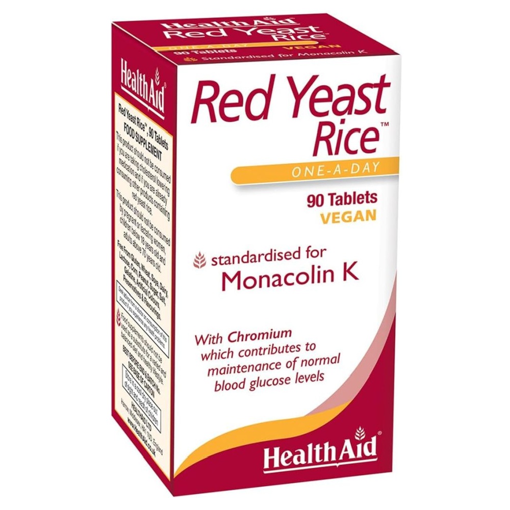 HEALTH AID RED YEAST RICE <br> Таблетите од црвен ориз, 60 таблети