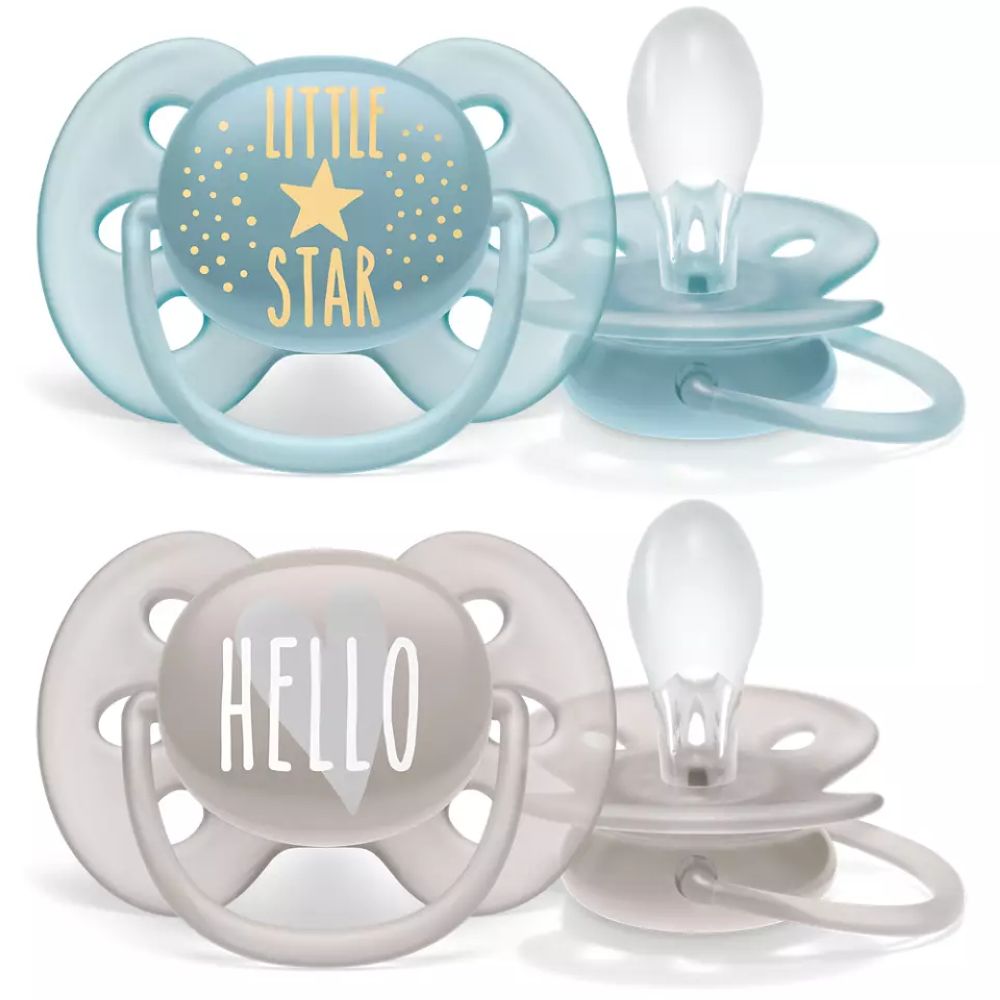 PHILIPS AVENT ULTRA SOFT PACIFIER <br> Силиконска цуцла лажливка, за 6-18 месеци