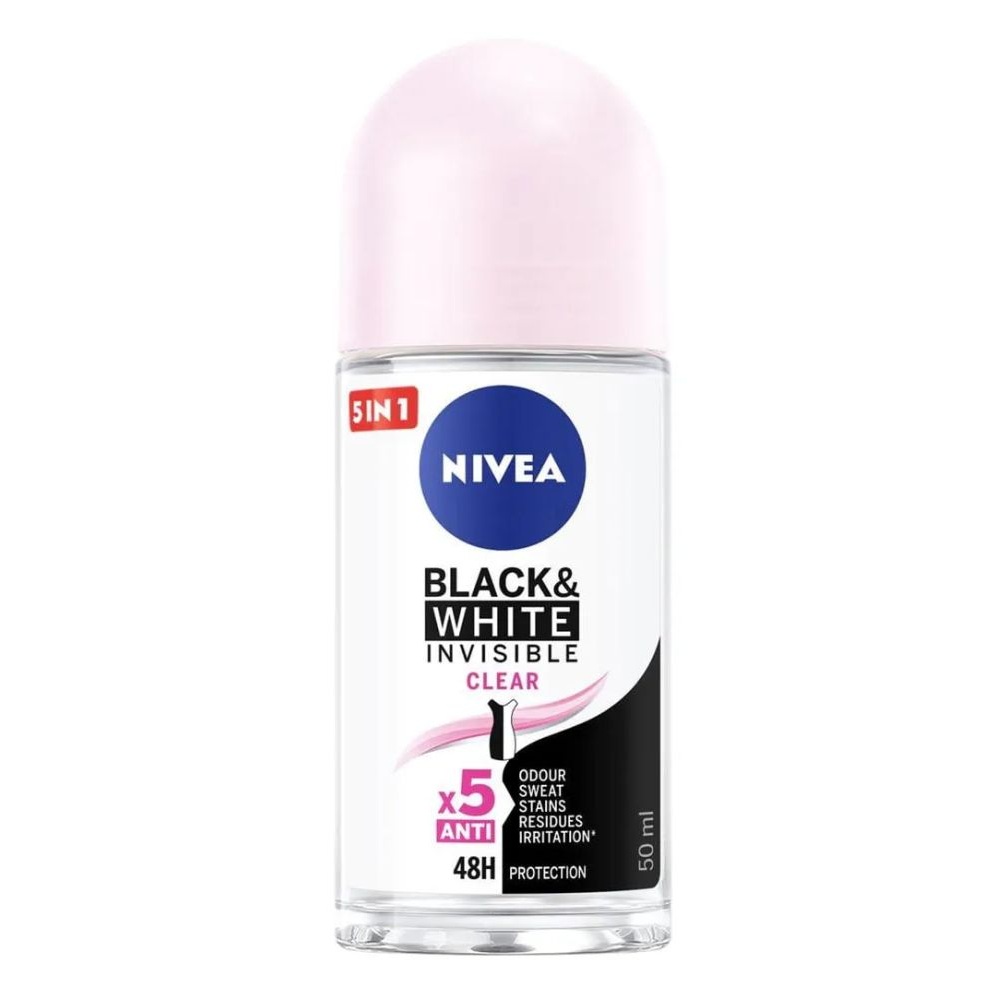 NIVEA BLACK & WHITE CLEAR <br> Ролон, 50мл.