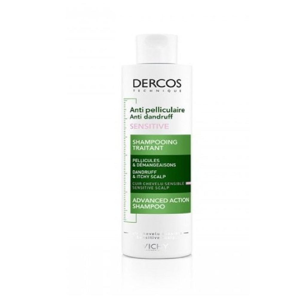 VICHY DERCOS ANTI DANDRUFF SENSITIVE <br> Шампон против првут за чувствителна кожа на главата 200мл