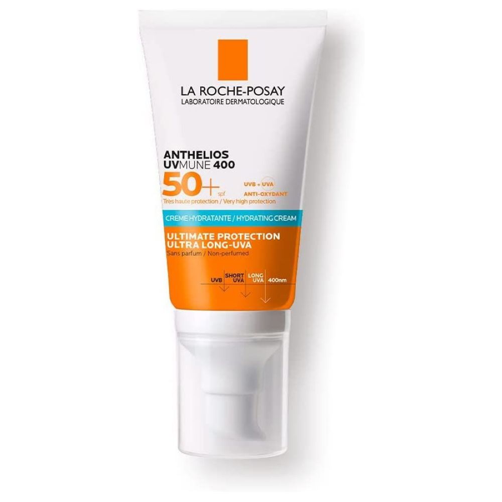 LA ROCHE-POSAY ANTHELIOS UVMUNE 400 HYDRATTING CREAM SPF50+ <br> Крема за лице за секојдневна заштита и хидратација на кожата, 50мл.