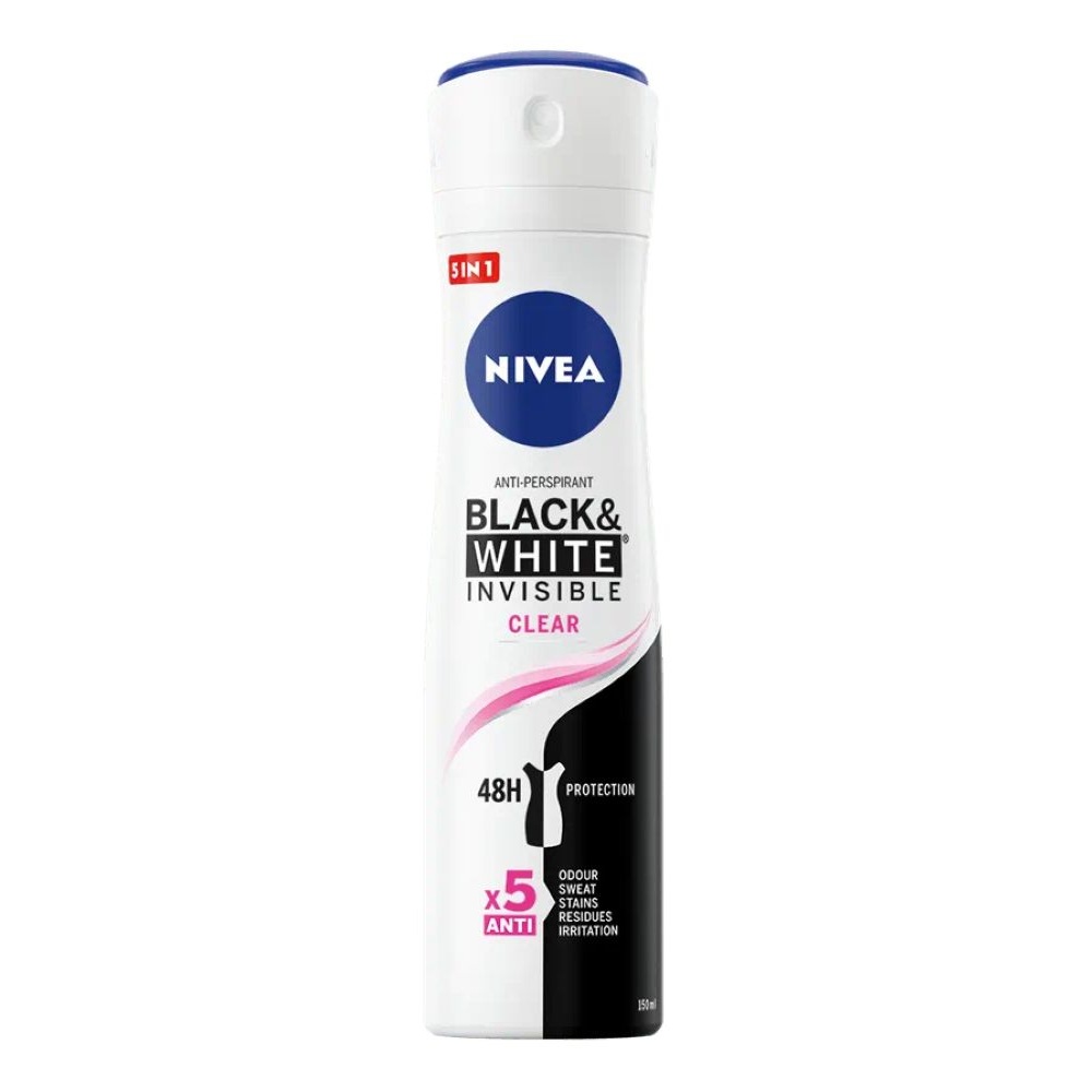 NIVEA BLACK & WHITE CLEAR <br> Дезодоранс, 150мл.