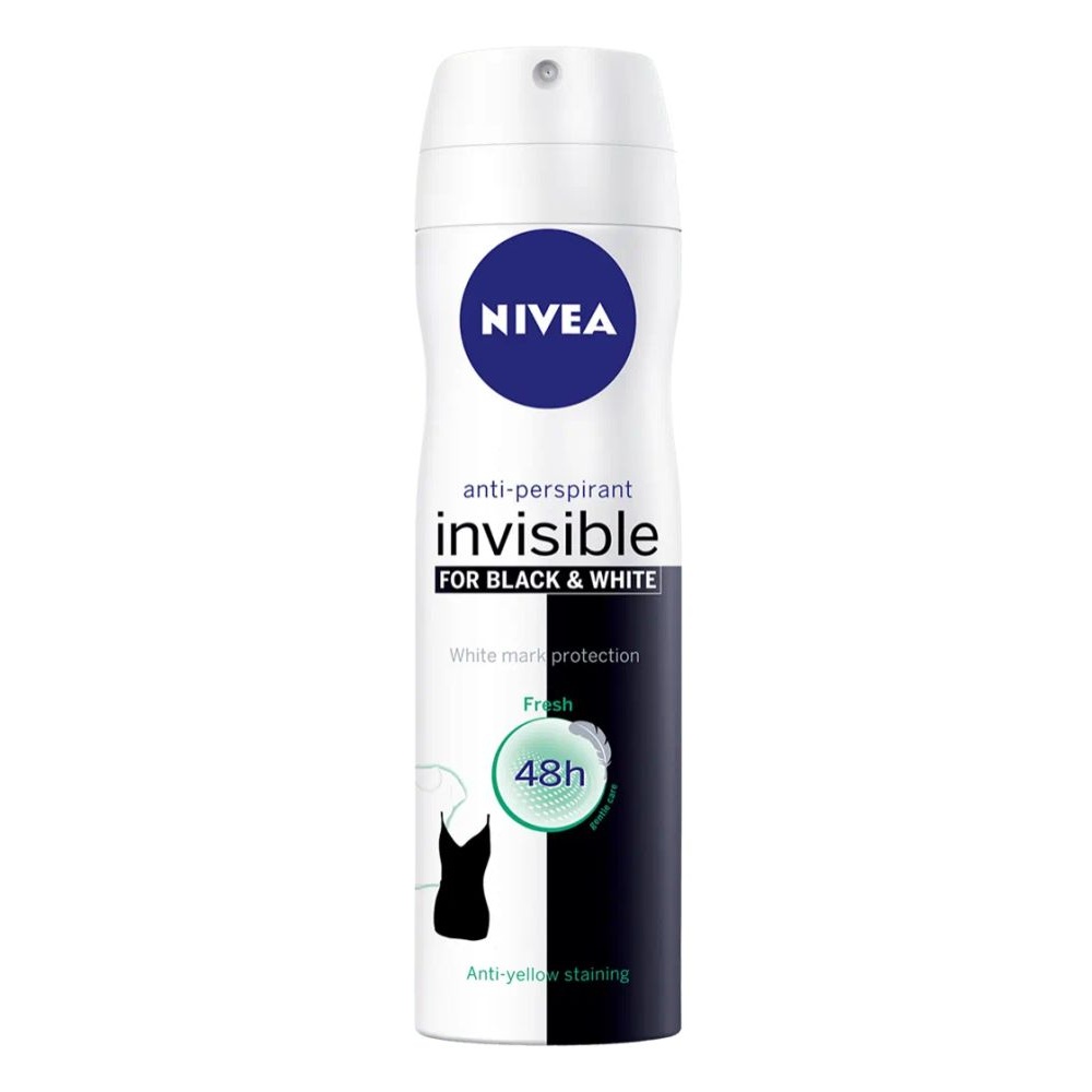 NIVEA BLACK & WHITE FRESH <br> Дезодоранс, 150мл.