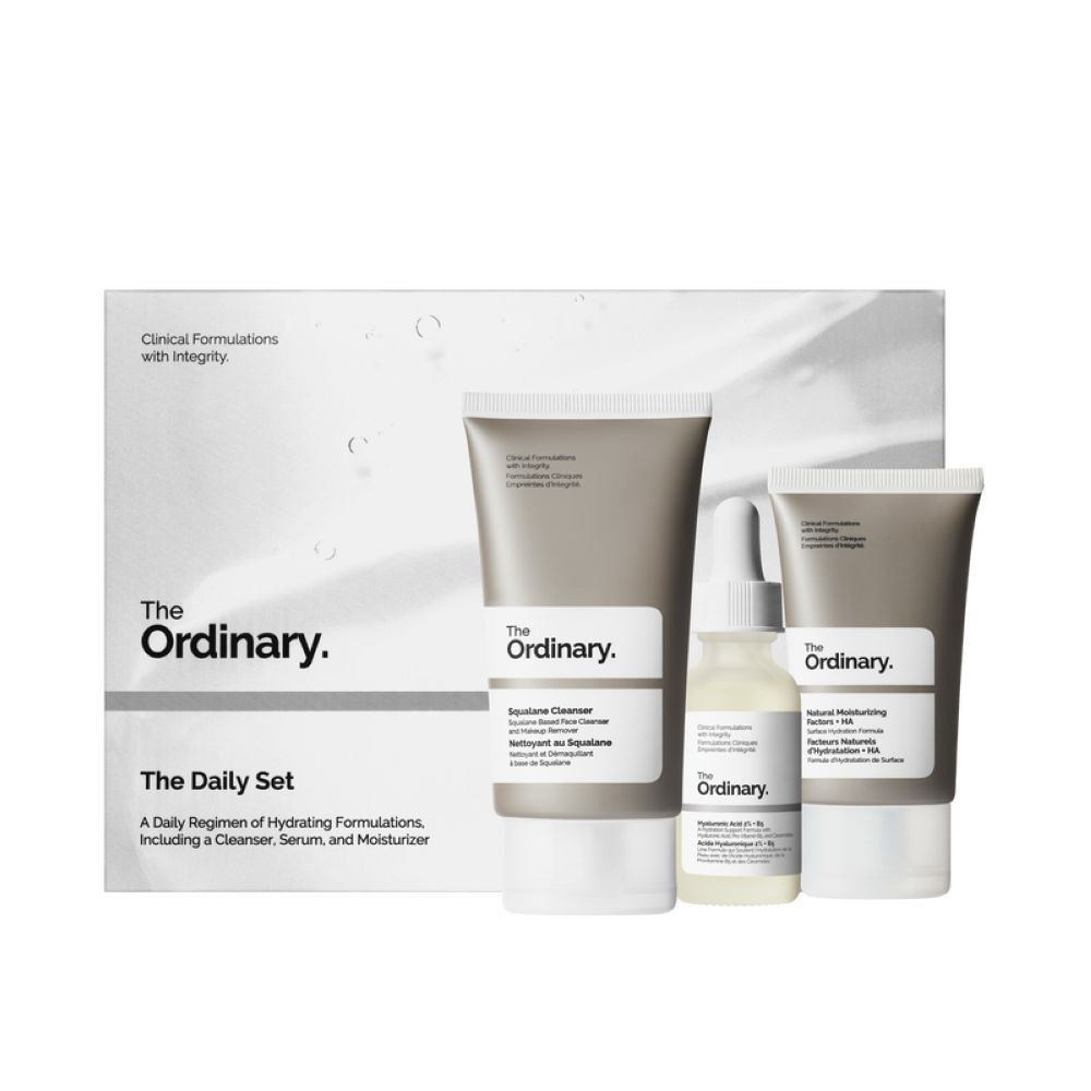 THE ORDINARY DAILY SET (SQUALANE CLEANSER 50ML + HYAL.ACID 2% + B5 + NATURAL MOISURIZING FACTORS + HA) <br> Дневен сет за секојдневна употреба