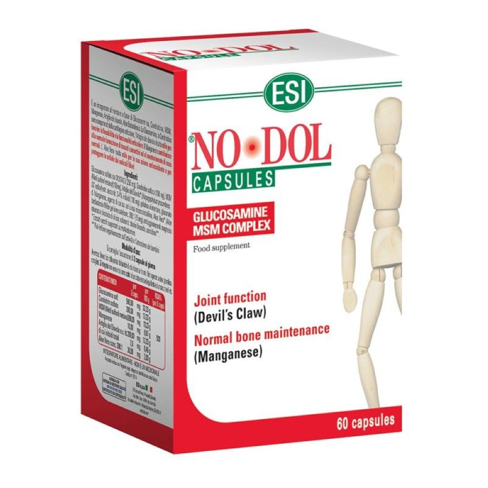ESI NO•DOL CAPSULE <br> Капсули против болка во зглобовите, мускулите и лигаментите, 60 капсули