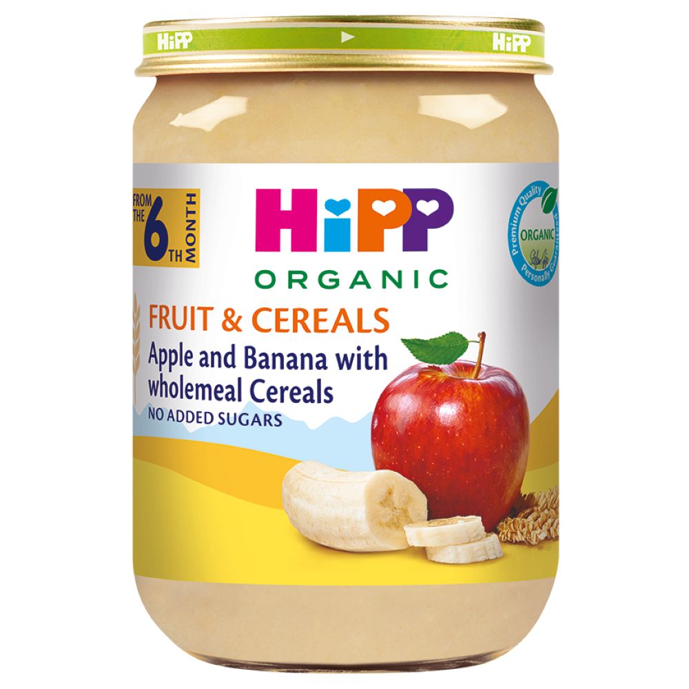 HiPP Интегрални житарици со јаболко и банана 190гр., од 6 месеци